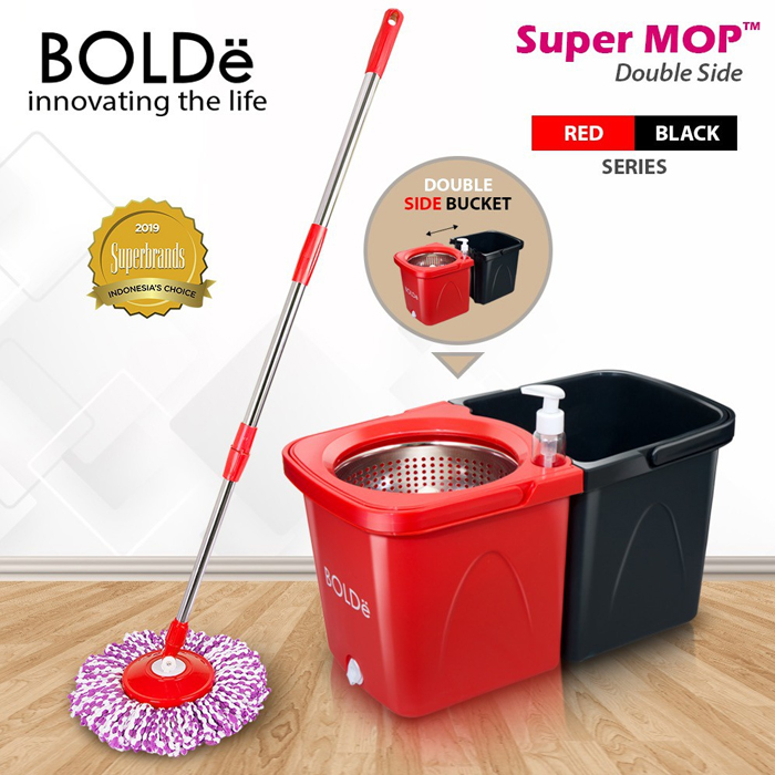 Bolde Super Mop DOUBLE SIDE Red Black